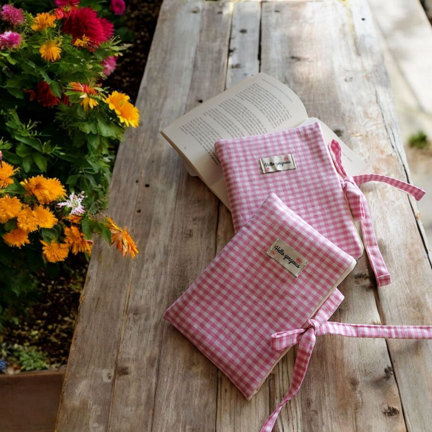 Pochette Vichy rose