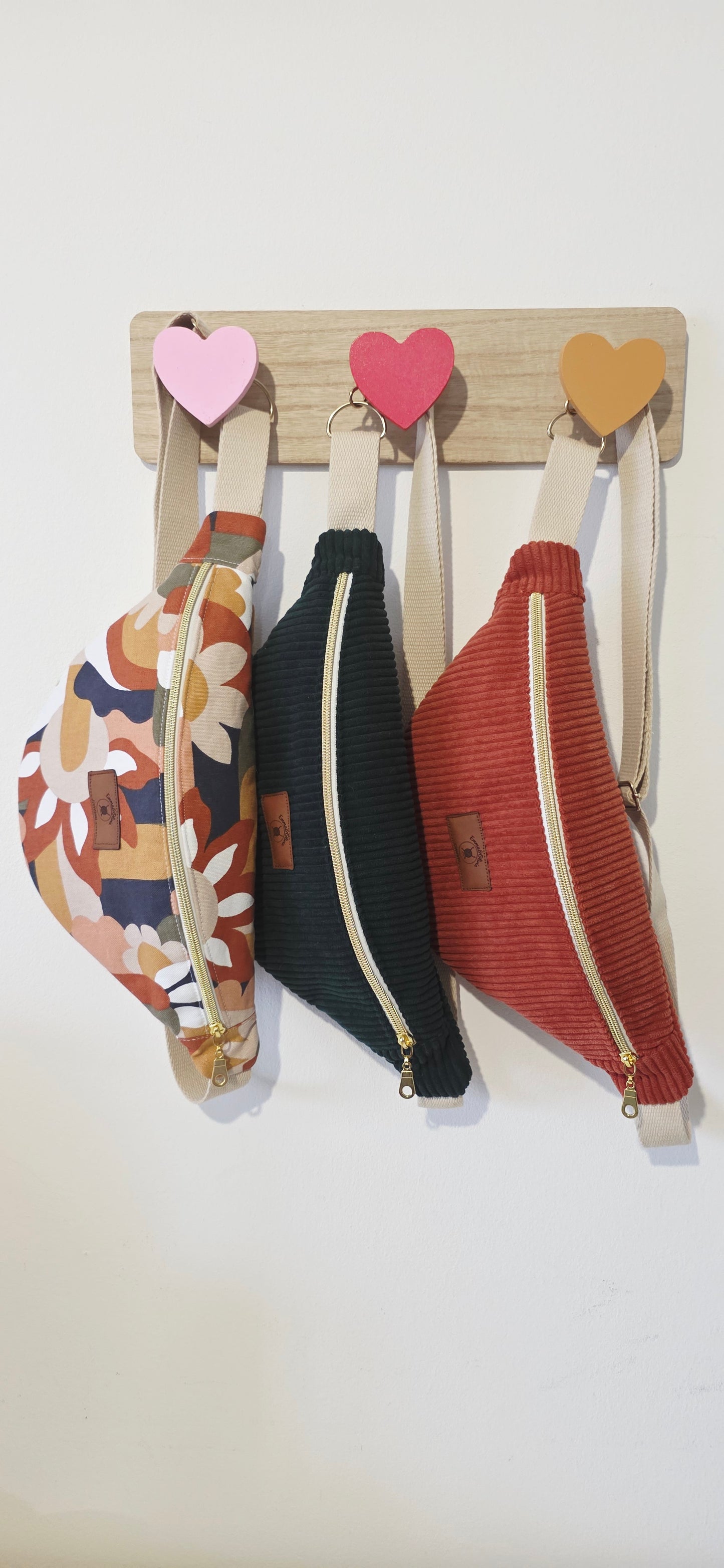 Sac banane velours côtelé