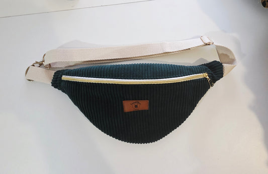 Sac banane velours côtelé
