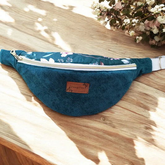 Sac banane velours cotelé