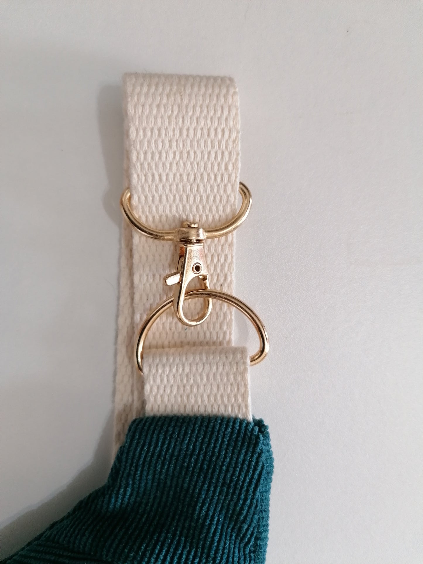 Sac banane velours côtelé vert