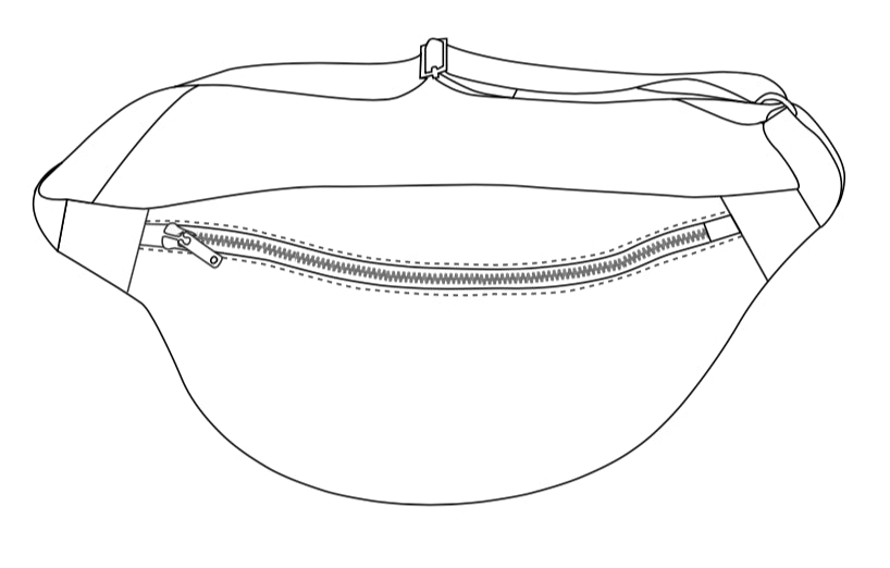SAC BANANE PERSONNALISABLE