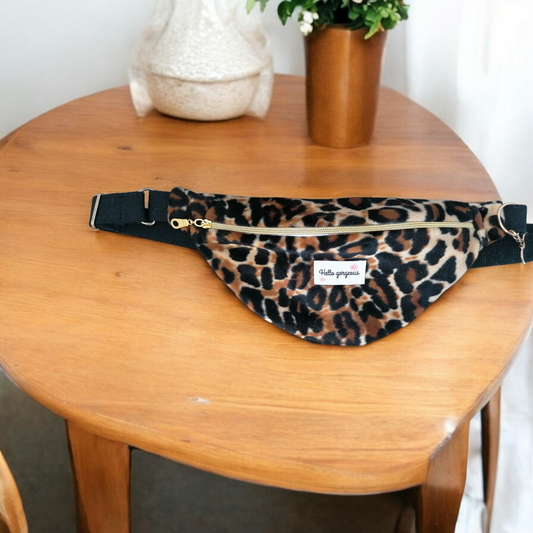 sac banane léopard