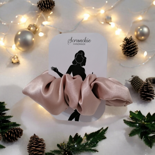 Chouchou satin beige