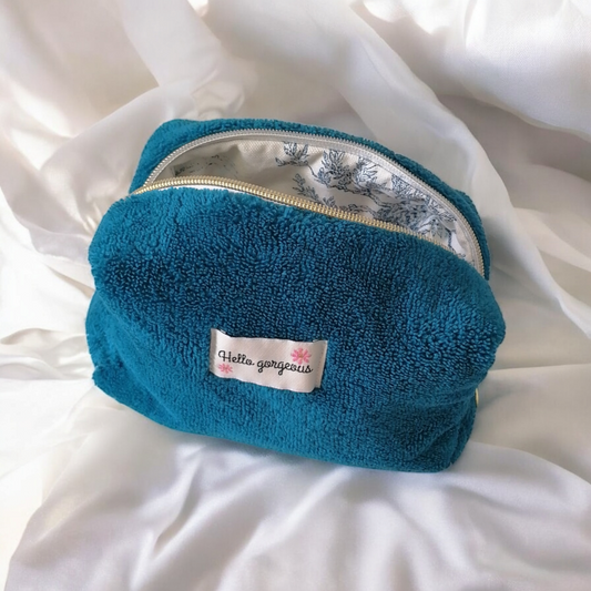 Trousse éponge bleu