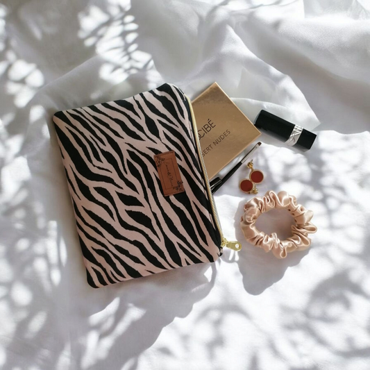 Pochette imprimé zèbre