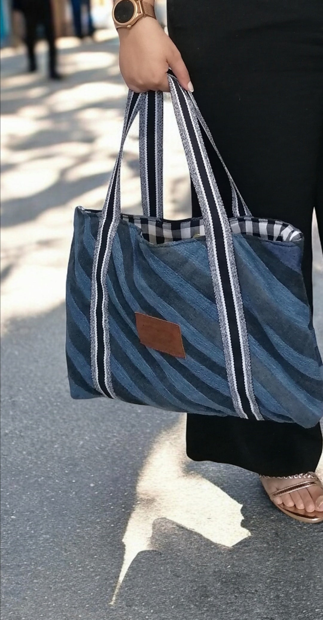 Sac cabas upcyclé